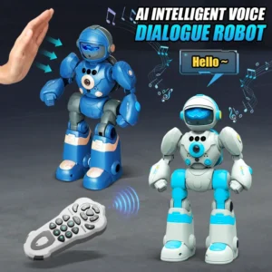 2.4G Remote Controlled Robot Gesture Sensing Intelligent Programming Dancing Singing Puzzle Toys Kids Toy for Children Gifts