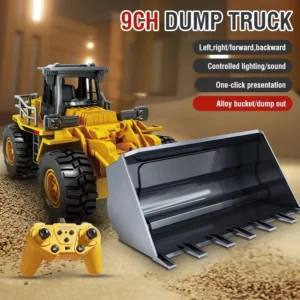 9CH Alloy Remote Control Excavator Bulldozer