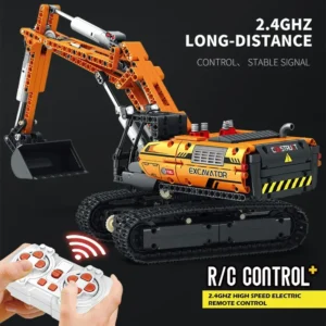Electric RC Excavator Building Blocks Construction