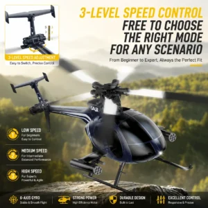6CH RC Helicopter Brushless Motor 6-Axis Gyro